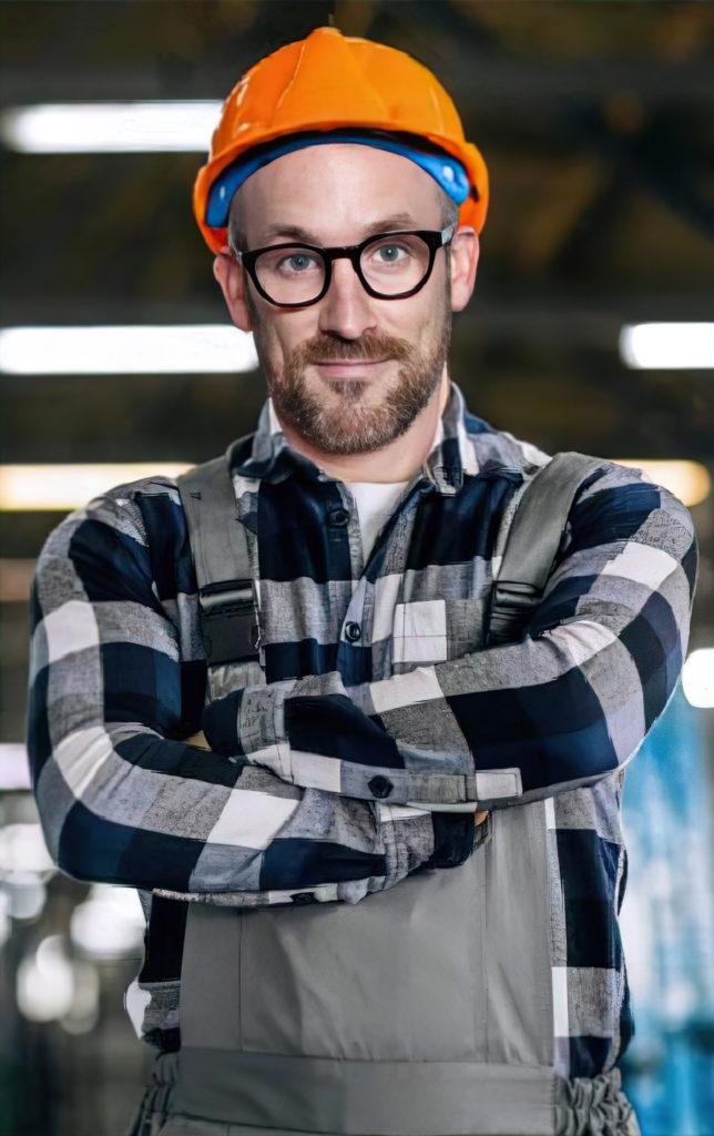 A propos d'Avinkel Rénovation - Vincent Keller en tenue de chantier prêt à relever les défis de vos travaux