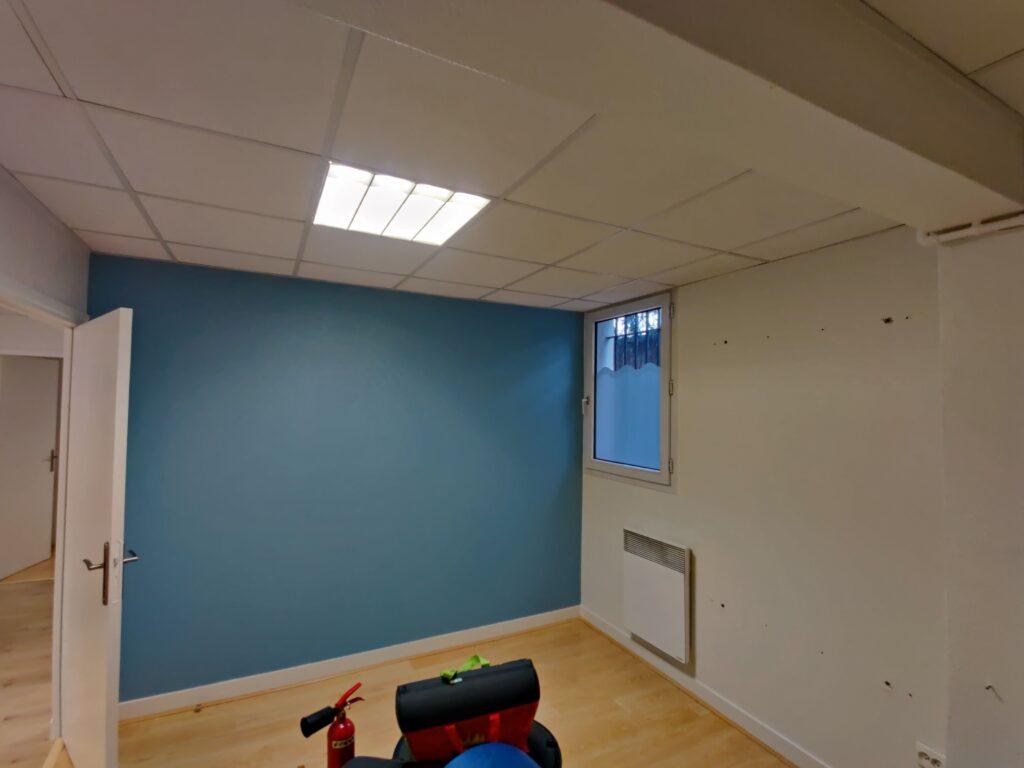 Peinture et rénovation complète de ce cabinet médical parisien