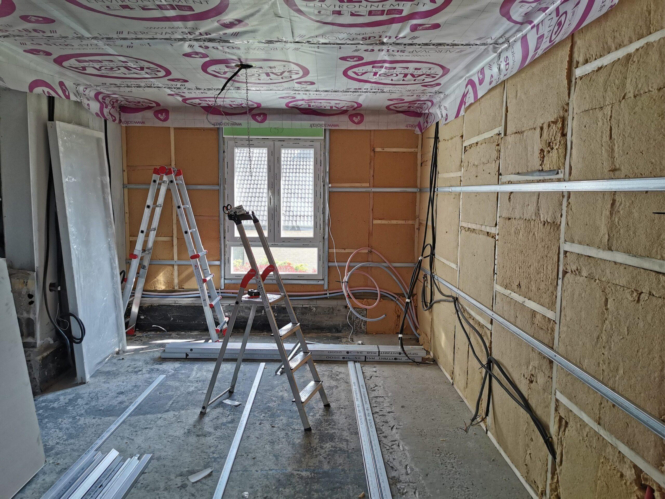 Travaux d’isolation thermique et acoustique avec laine de bois